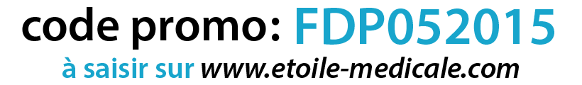 code promo : FDP052015 à saisir sur www.etoile-medicale.com