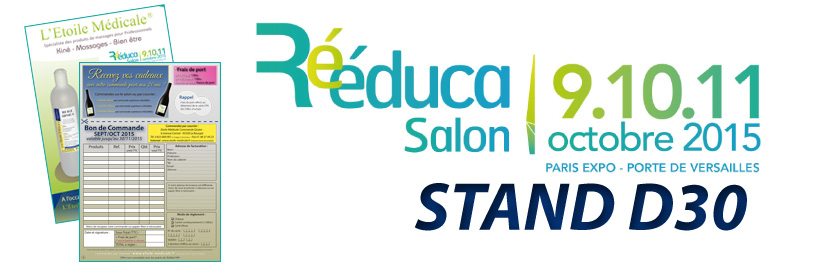 Salon Reeduca les 9, 10 et 11 octobre 2015, Paris EXPO à Porte de Versailles, STAND D30